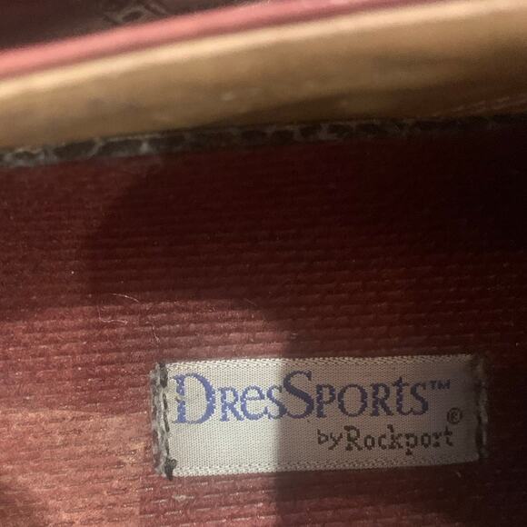 Rockport DresSports Leather Wingtip Shoes 12 Bown Vibram Superflex Soles - Picture 2 of 12